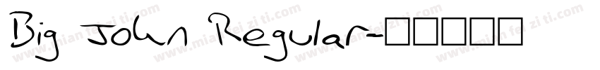 Big John Regular字体转换